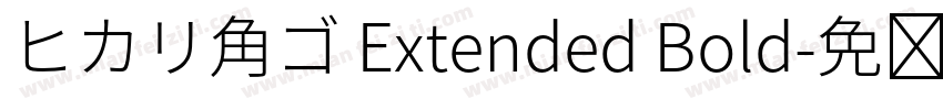 ヒカリ角ゴ Extended Bold字体转换